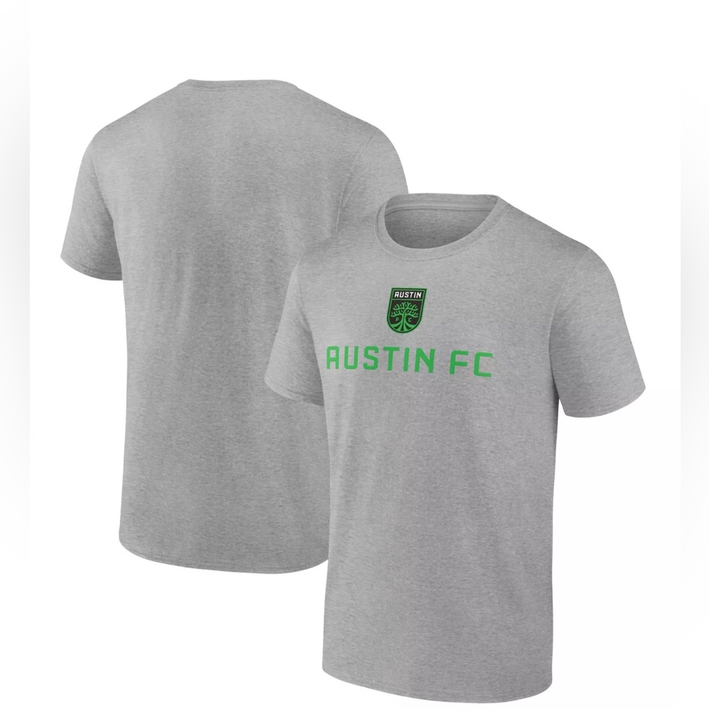 Fanatics men’s 2XL Austin FC gray short sleeve crew T-shirt, soccer